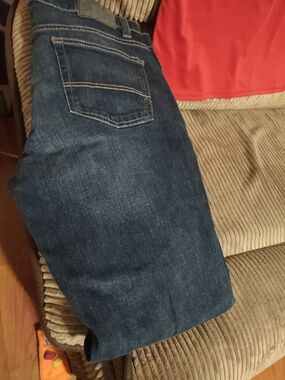 Men's Dark Blue Denim Jeans - Classic Straight Fit